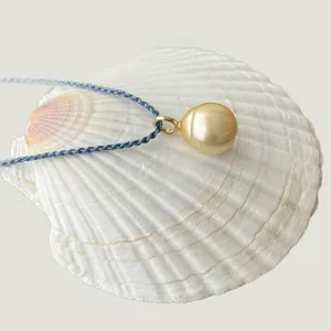 17mm  GORGEOUS SOUTH SEA BANDED DROP PEARL PENDANT
