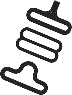 50Sets Bow Tie Hooks Metal Tie Clips Necktie Strap Hook Adjustable Bow Tie Clasp Buckle Tie Fastener Cravat Clip Bow Tie Shorten Hardware Tool,Black
