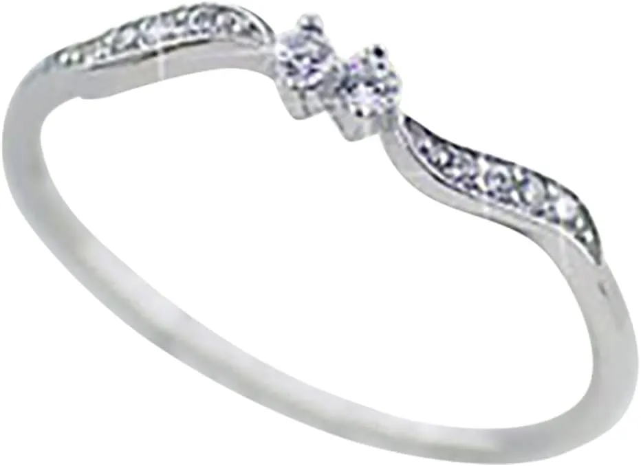 925 Sterling Silver Rings for Women,Platinum Plated Heart Cubic Zirconia Promise Ring Engagement Wedding Band Jewelry Gift