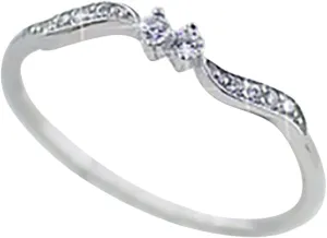 925 Sterling Silver Rings for Women,Platinum Plated Heart Cubic Zirconia Promise Ring Engagement Wedding Band Jewelry Gift
