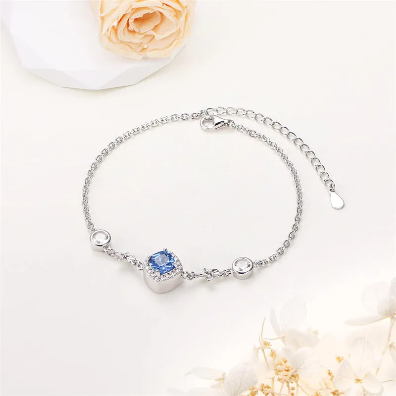 Ashes Bracelets Heart Urn Bracelet for Ashes, Sterling Silver Cremation Jewelry for Ashes Adjustable Keepsake Memorial Bracelet for Women