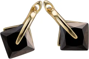 Beaupretty 1Pair Simple Black Zircon Earrings Minimalist Hanging Studs Elegant Jewelry for Parties Weddings and Everyday Wear present Ready Design for Birthdays and Festivals