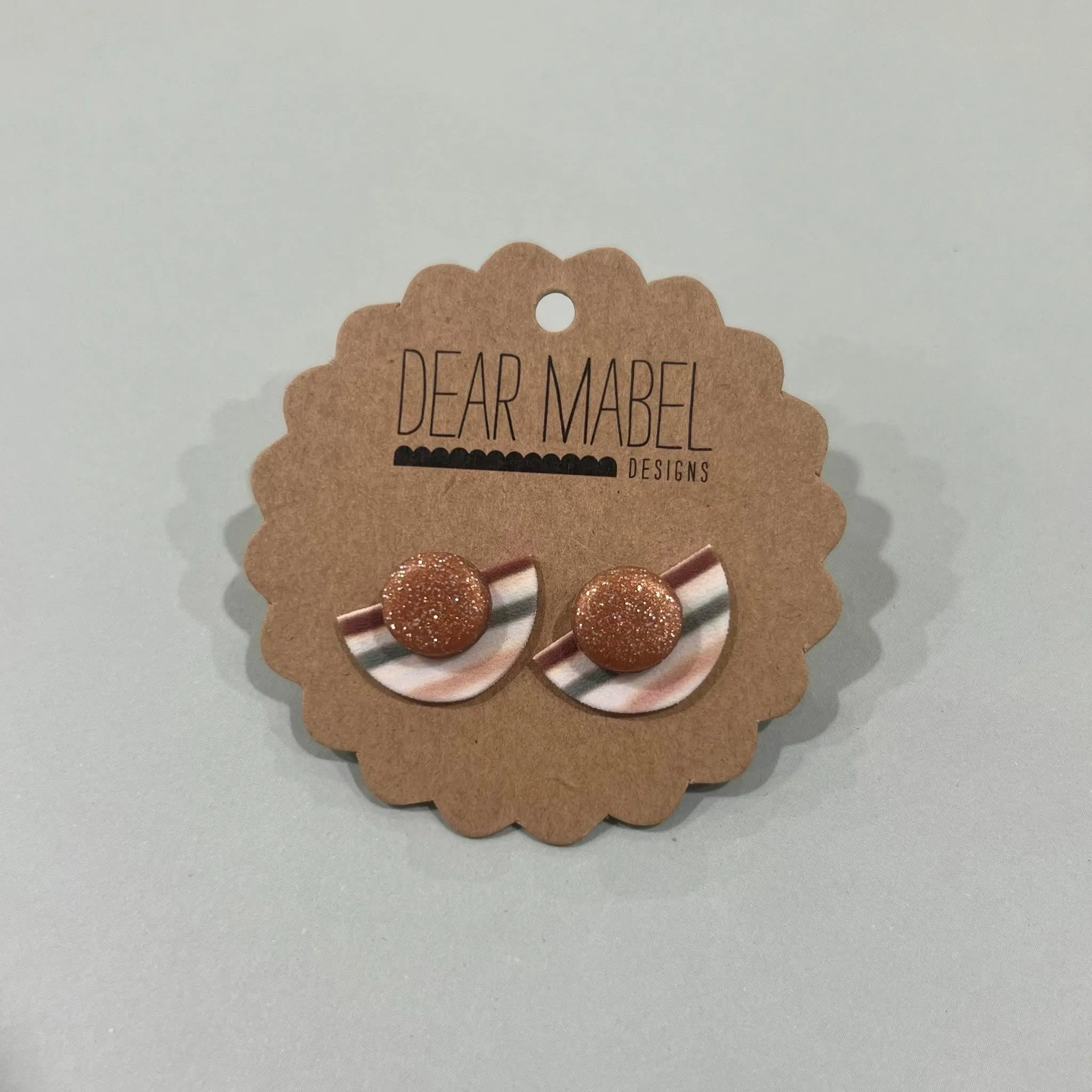 Dear Mabel Handmade - Autumn Stripe Earrings*