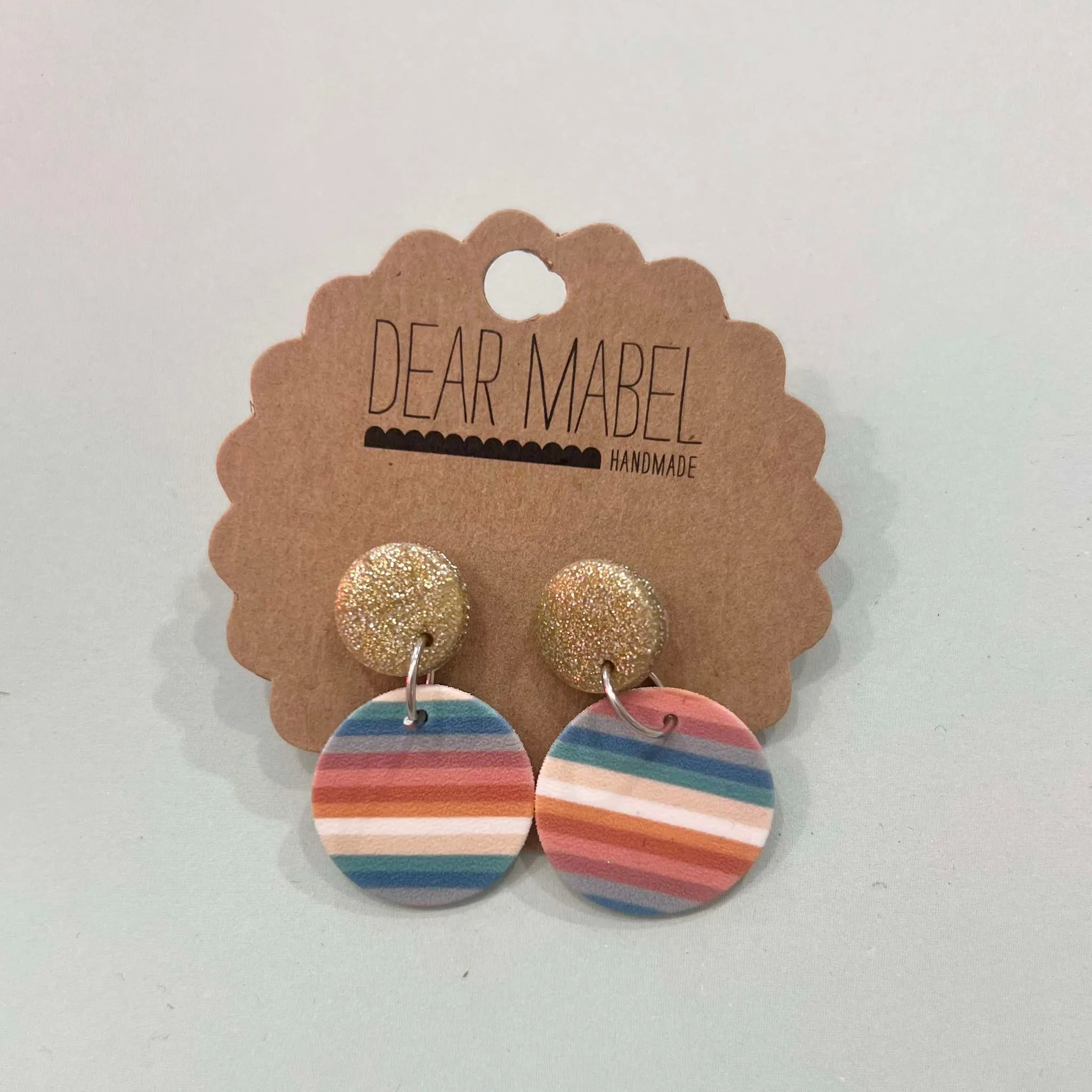Dear Mabel Handmade - Autumn Stripe Earrings*
