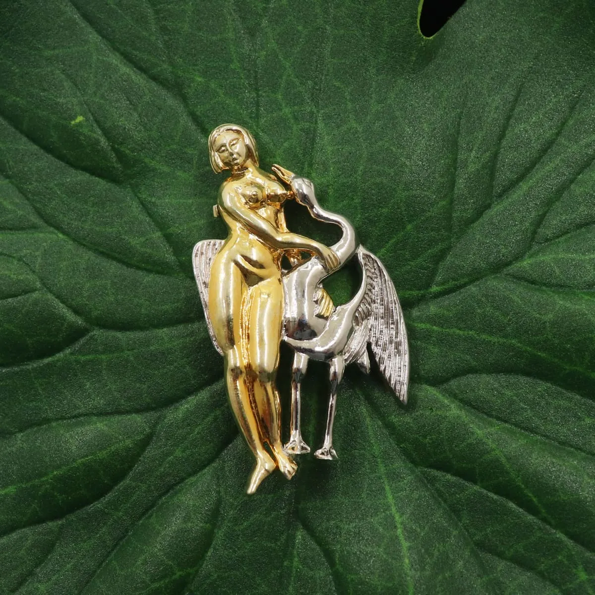 Dual Tone - Gold Plated 925 Sterling Silver Saree Pin Silver Brooch Wedding Jewellery Festive Wear, INDIAN JEWELRY