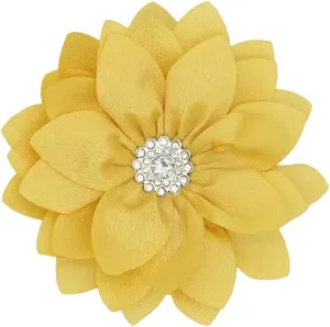 Elegant Flower Brooch Pin for Women Girls Crystal Lotus Brooch Lapel Pins Red/White/Pink/Black/Hot Pink/Violet Brooch Wedding Party Dance Banquet Dress Suit Ceremony Clothes Accessories Jewelry Gifts