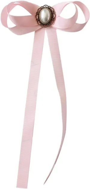FASELE JKQBUX Women's Brooch Pin pearl Jk preppy style Pre Neck Tie Wedding Party Bow for Women Student Bow Tie accessory
