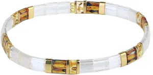 KELITCH Colorful Friendship Bracelets Tila Boho Stretch Bracelets Stackable Summer Beads Bracelets - 03A