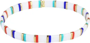 KELITCH Colorful Friendship Bracelets Tila Boho Stretch Bracelets Stackable Summer Beads Bracelets - 03G