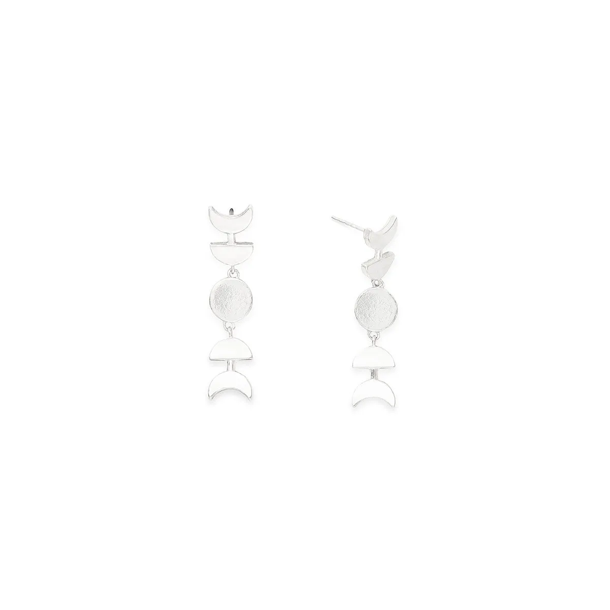 Moon Phase Drop Earrings