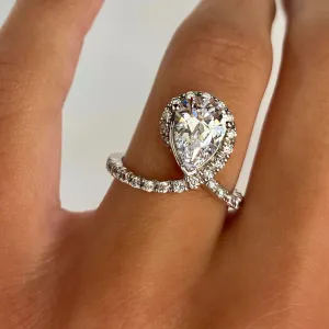 Roset 14K White Gold Engagement Ring 2594SM