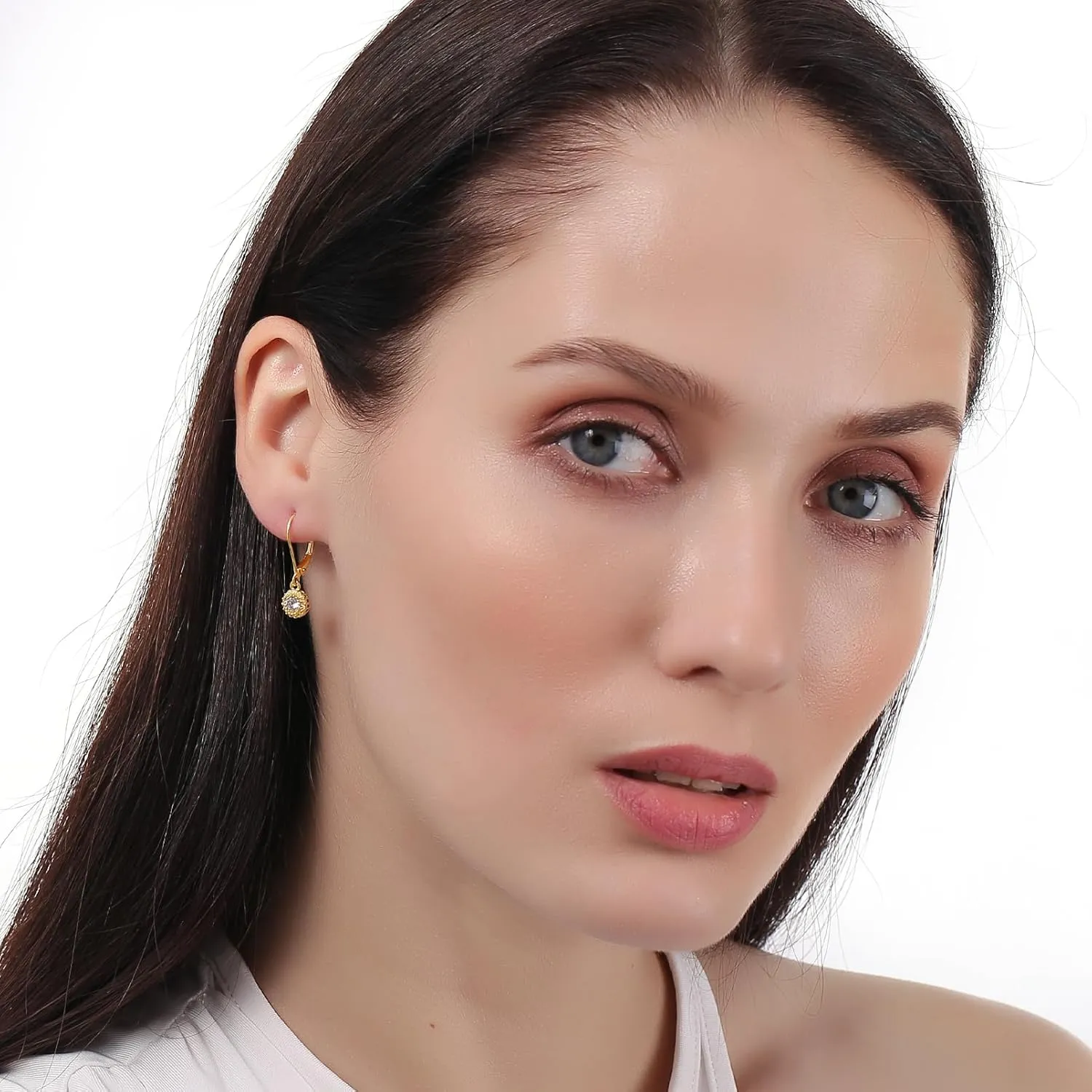 ToHeart Gold Dangle Earrings for Women Small Gold Hoop Earrings