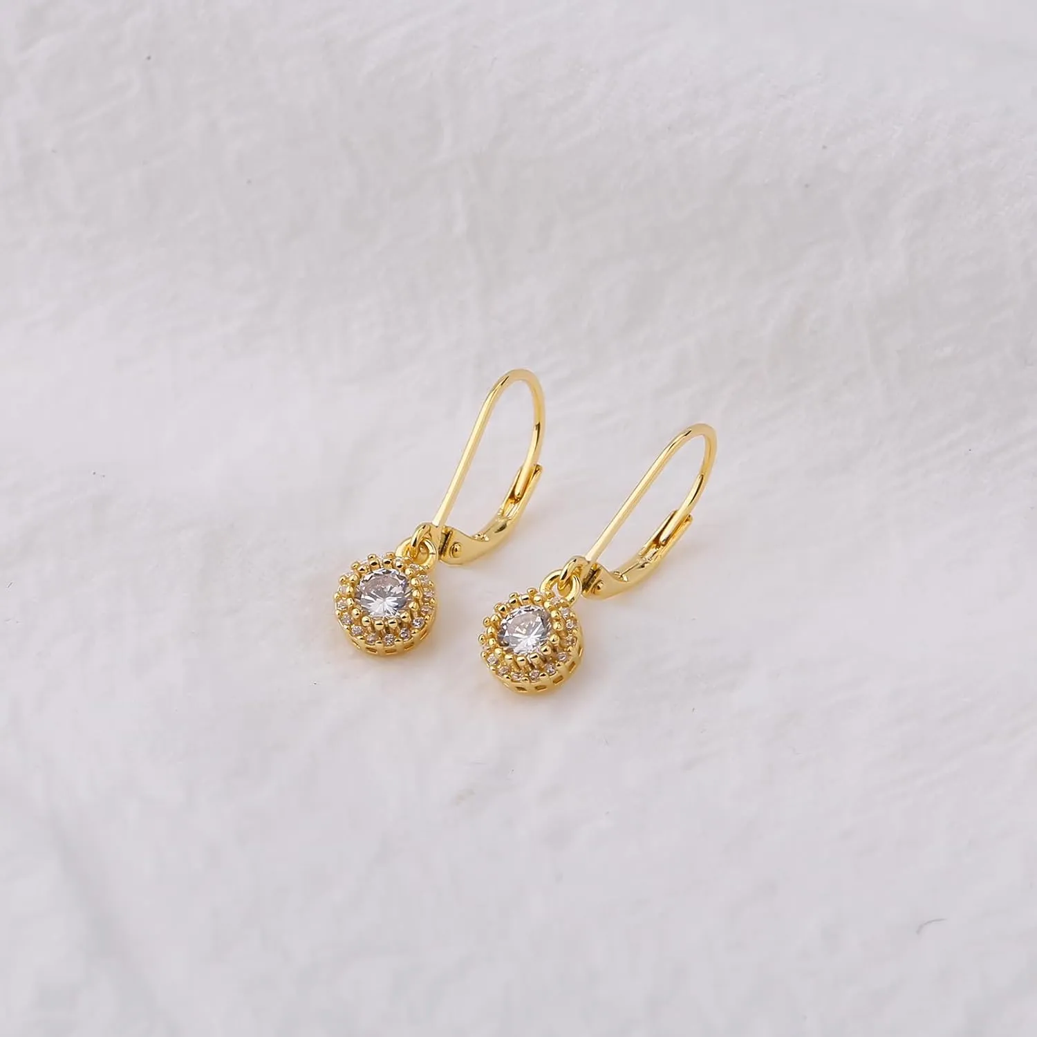 ToHeart Gold Dangle Earrings for Women Small Gold Hoop Earrings