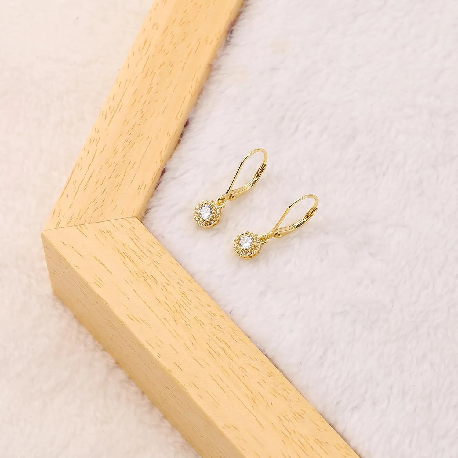 ToHeart Gold Dangle Earrings for Women Small Gold Hoop Earrings